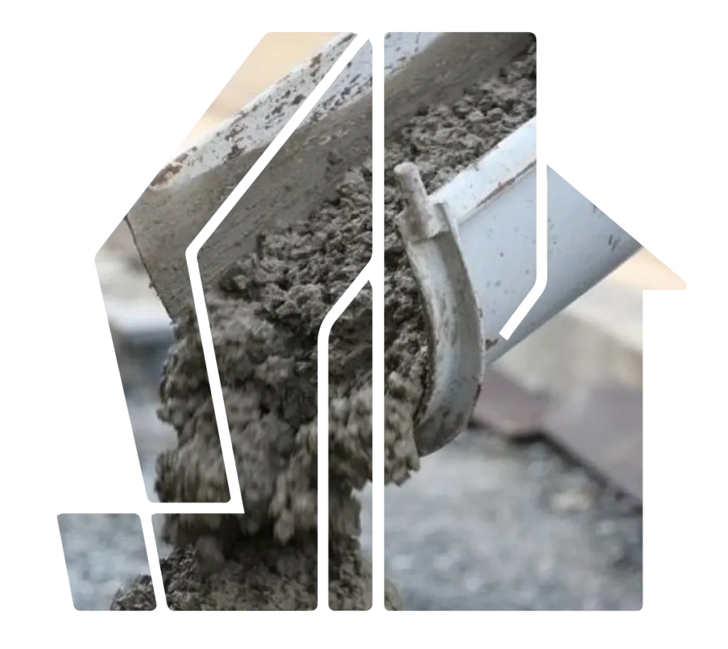 درحال ریختن بتن