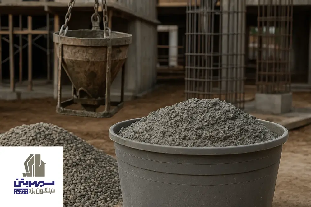 هر متر مکعب بتن چند تن است ؟