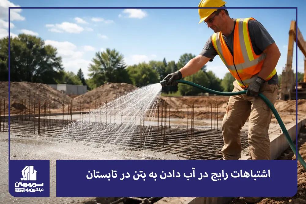 اشتباهات رایج در آب دادن به بتن در تابستان