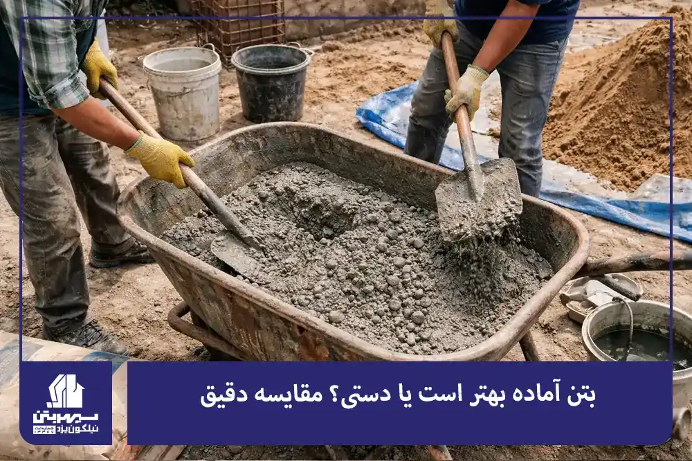 بتن آماده بهتر است یا دستی؟ مقایسه دقیق