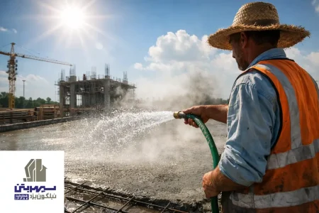 آب دادن به بتن در تابستان