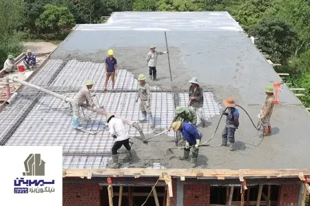 تمام نکات بتن‌ریزی سقف اسکلت فلزی بدانید !